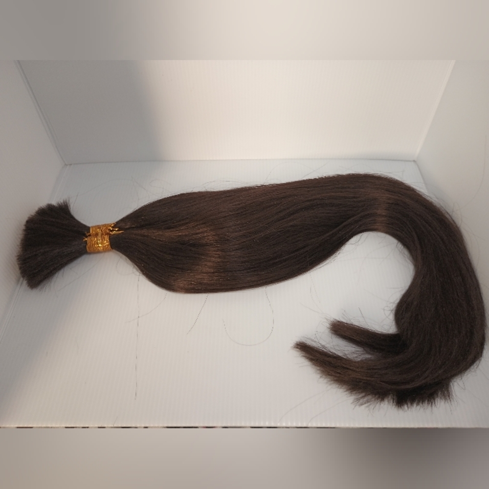 Mycnimy SYNETHETIC Yaki Boho Braiding Hair Extensions. Brown. 150g 22in